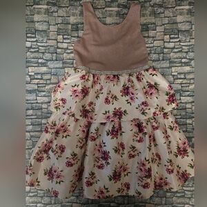 Girl's Floral Dress ~ Size 10